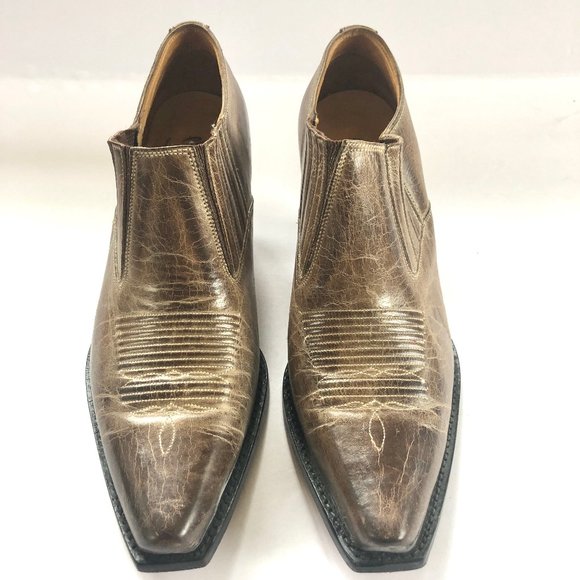 Charlie 1 Horse Western Ankle Boot in Rustic Brown - Picture 1 of 8